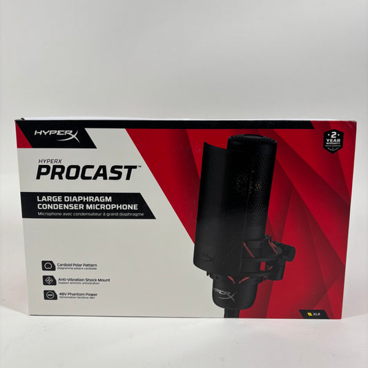 New HyperX Procast Large Diaphragm Condenser Microphone  699Z0AA