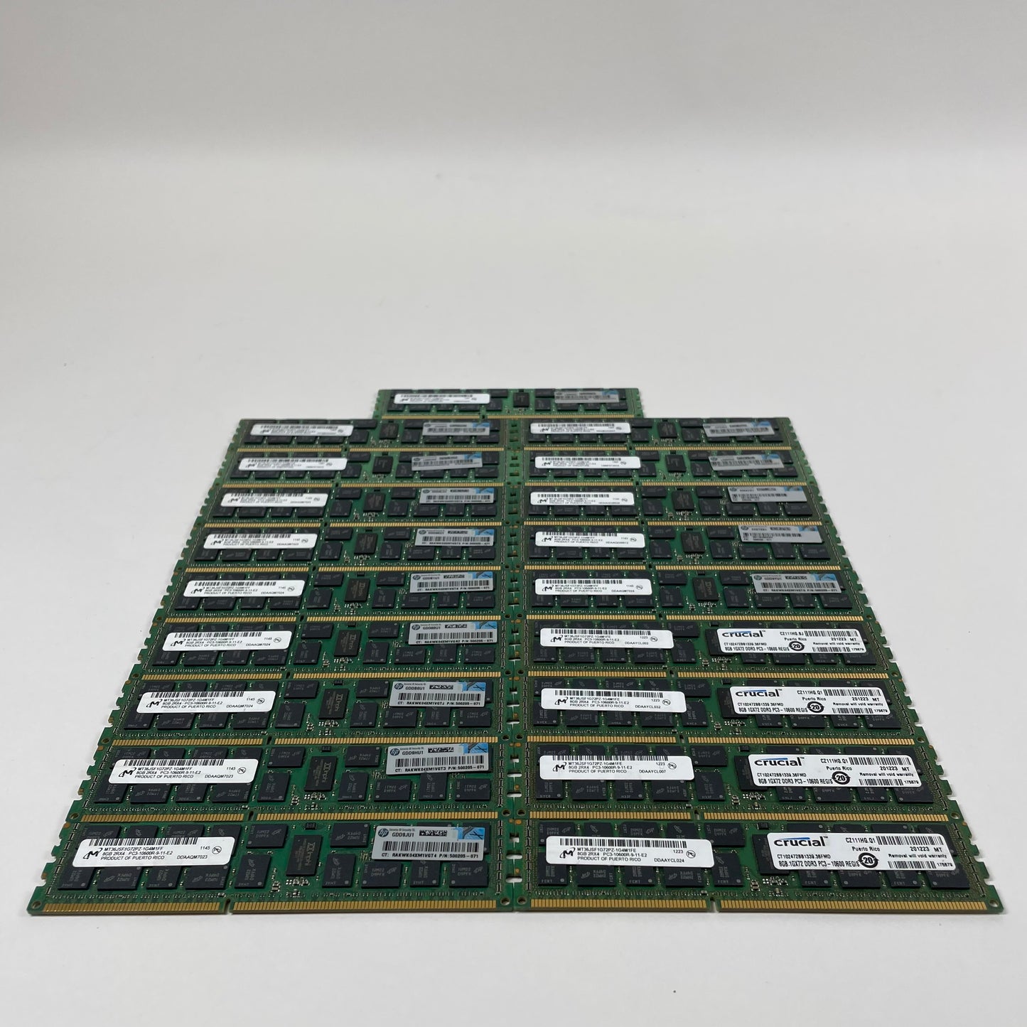 Micron 2rx4 pc3-10600r 8GB (1x8GB) RAM DDR3 1333MHz MT36JSF1G72PZ-1G4M1FF(Lot of 19)