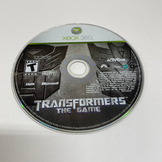 Transformers: The Game (Microsoft Xbox 360, 2007) Disc Only