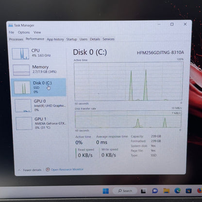 Acer Nitro N18C3 AN515‑54 15.6" i3-9300H 2.4GHz 8GB RAM 256GB SSD