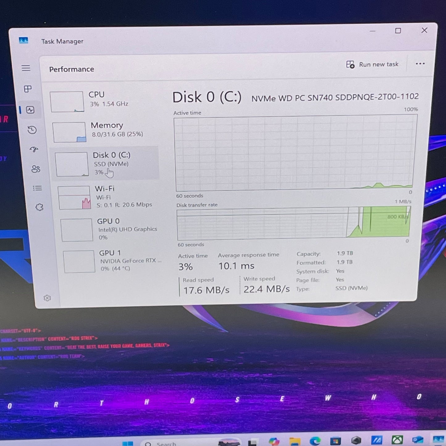 Asus ROG Strix G18 G814 18" i9-14900HX 2.2GHz 32GB RAM 2TB SSD GeForce RTX 4080
