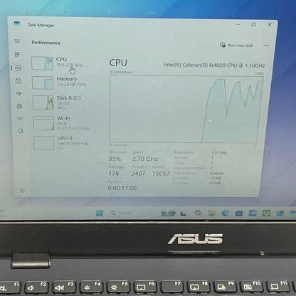 Asus Vivobook Go 12 L210M 11.6" Celeron N4020 1.1GHz 4GB RAM 128GB SSD