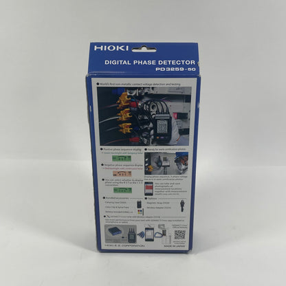 New Hioki Digital Phase Detector  Three- Phase Voltage Meter PD3259-50