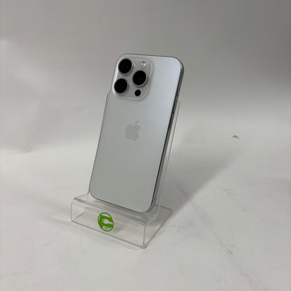 Factory Unlocked Apple iPhone 15 Pro 128GB White Titanium MTQN3LL/A