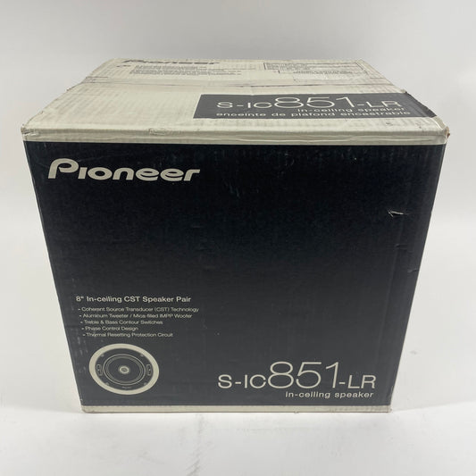 New Pioneer Bookshelf Speaker Black S-IC851-LR
