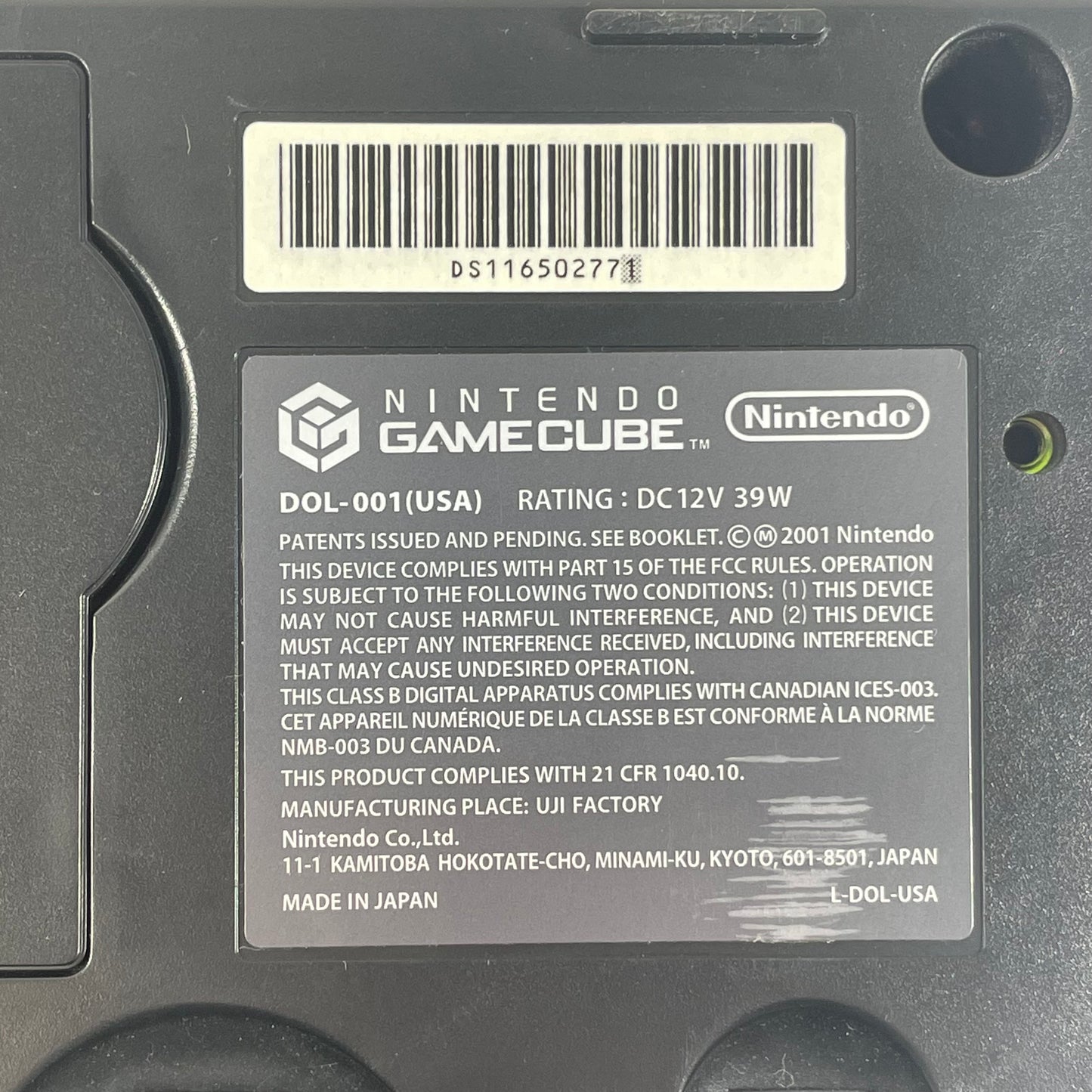 Nintendo GameCube Console Gaming System DOL-001 Black