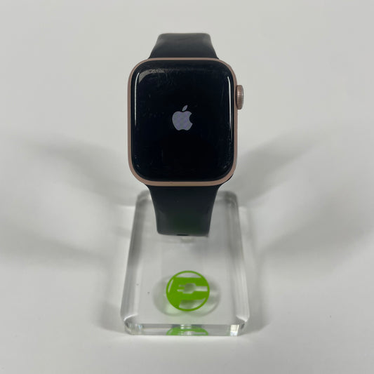 GPS Only Apple Watch Series 5 40MM Gold rose gold Black Sport Band  MWWP2LL/A