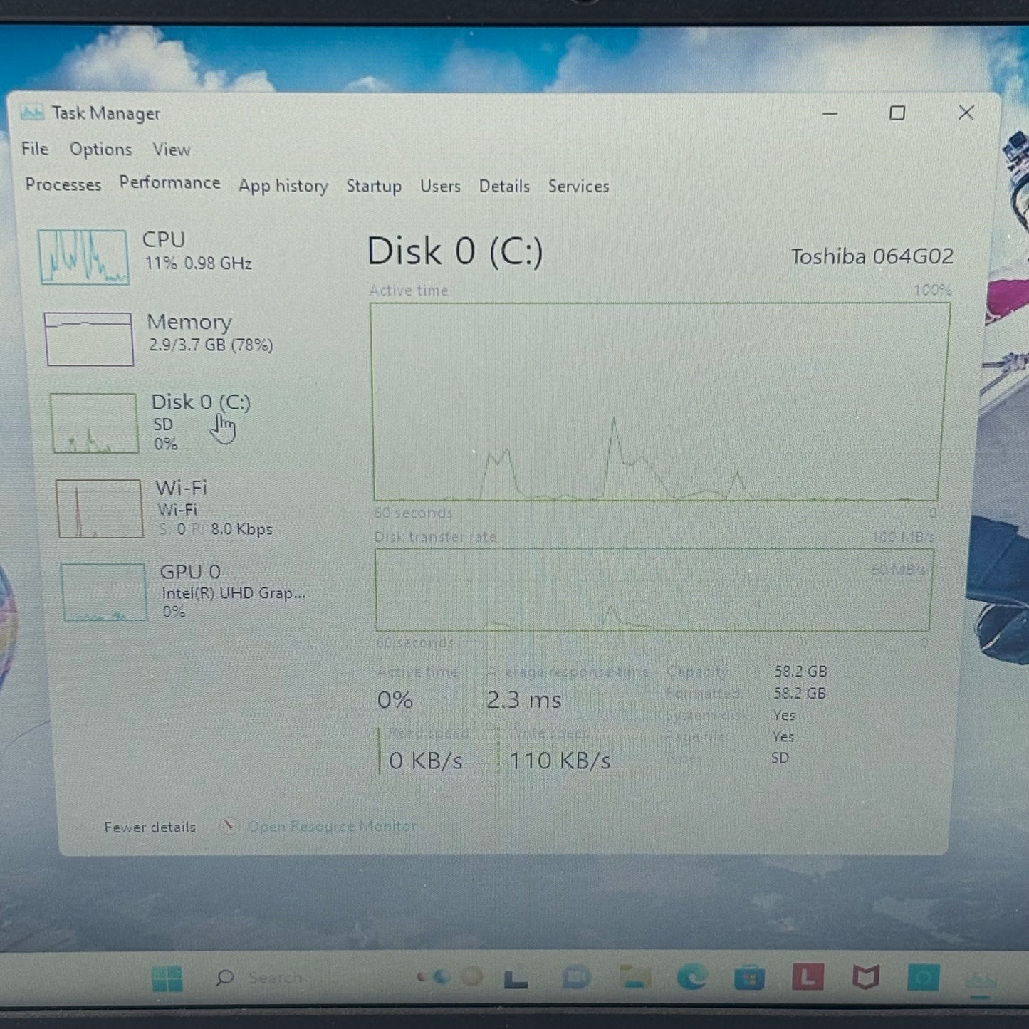 Lenovo Iideapad 14IGL7 14" Celeron N4020 1.1GHz 4GB RAM 64GB SSD