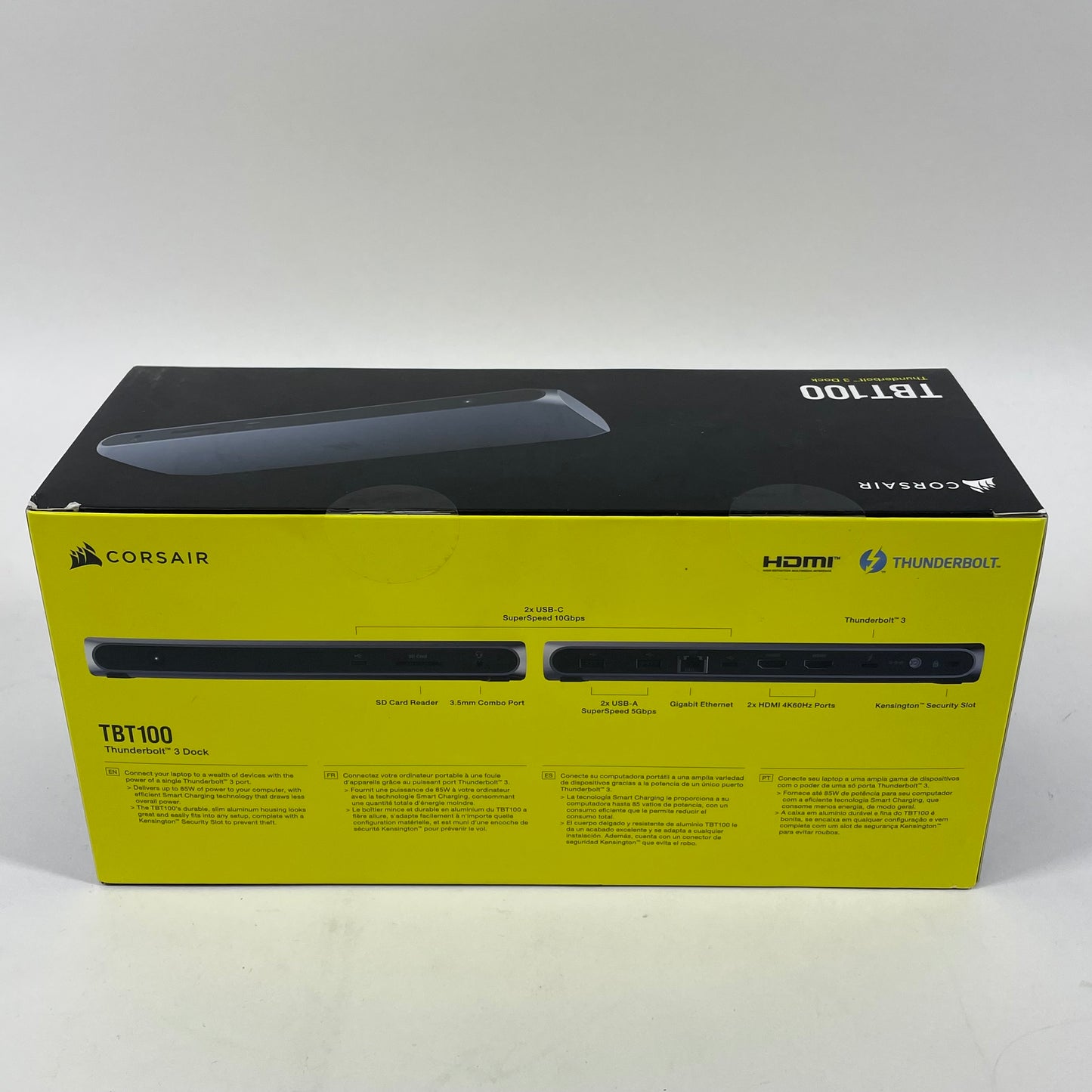 Corsair TBT100 Thunderbolt 3 Dock with DisplayPort CU-9000001-NA