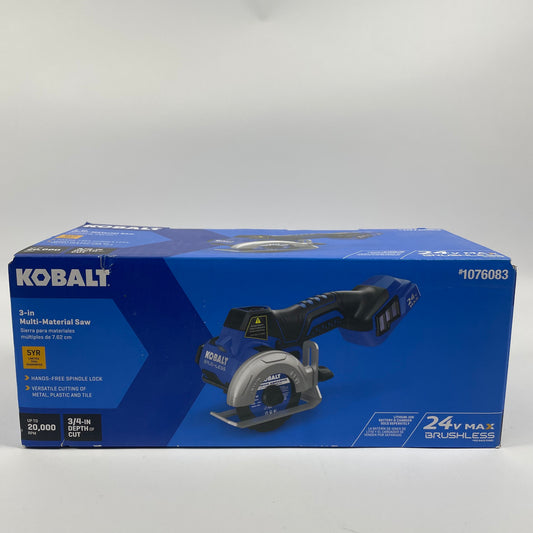 New Kobalt KMC 224B-03 24v MAX Brushless, Cordless 3-in Multi-Material Cutter