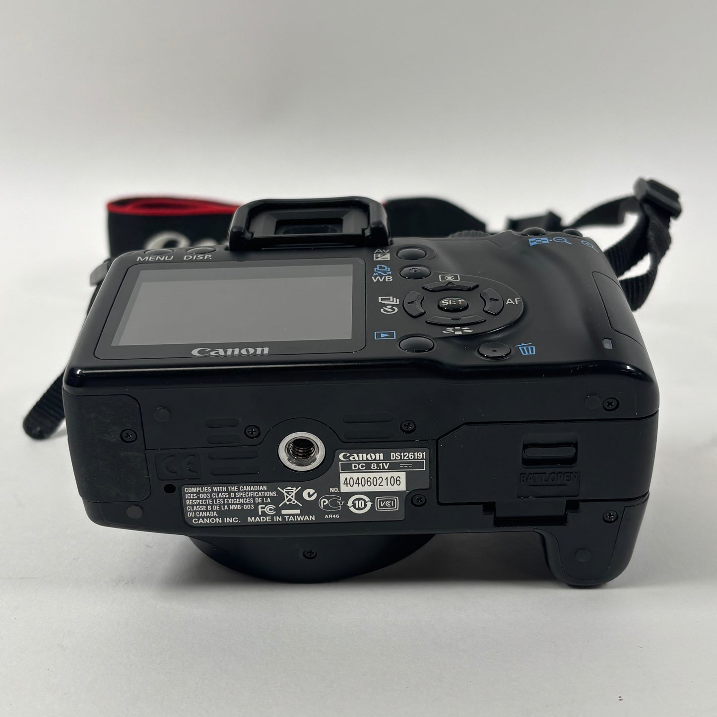 Broken Canon EOS Rebel XS 10.1MP Digital SLR DSLR Camera