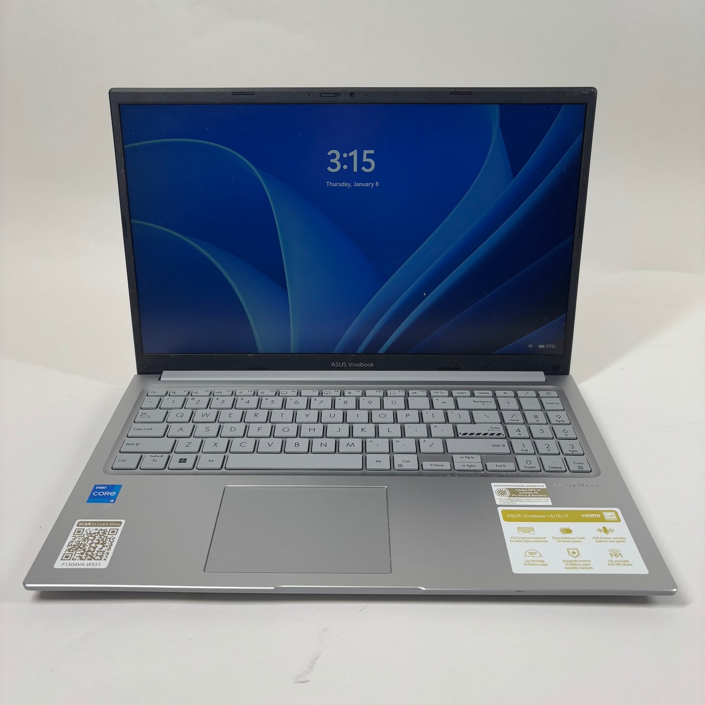 Asus Vivobook 15 F1504V 15.6" i5-1334U 4.4Ghz 16GB RAM 512GB SSD