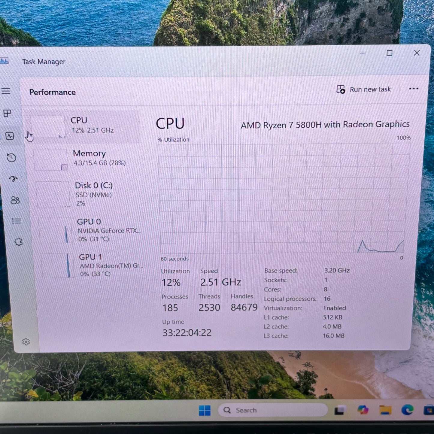Alienware M15 P109F 15.6" Ryzen 7 5800H 3.2GHz 16GB RAM 512GB SSD