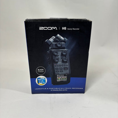 Zoom H6 Handy Recorder Versatile, Portable, 6-Track Digital Audio Recorder ZH6E