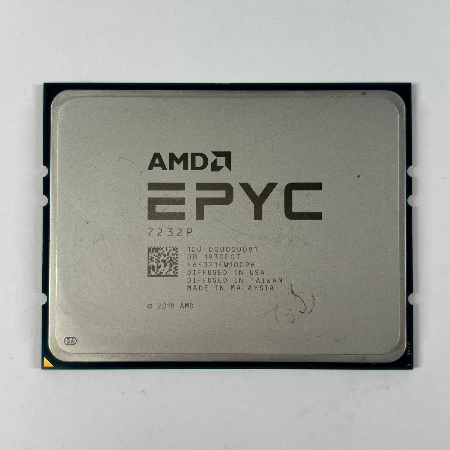 AMD Epyc 7232P 3.20GHz 8 Core 100-000000081 16 Thread SP3