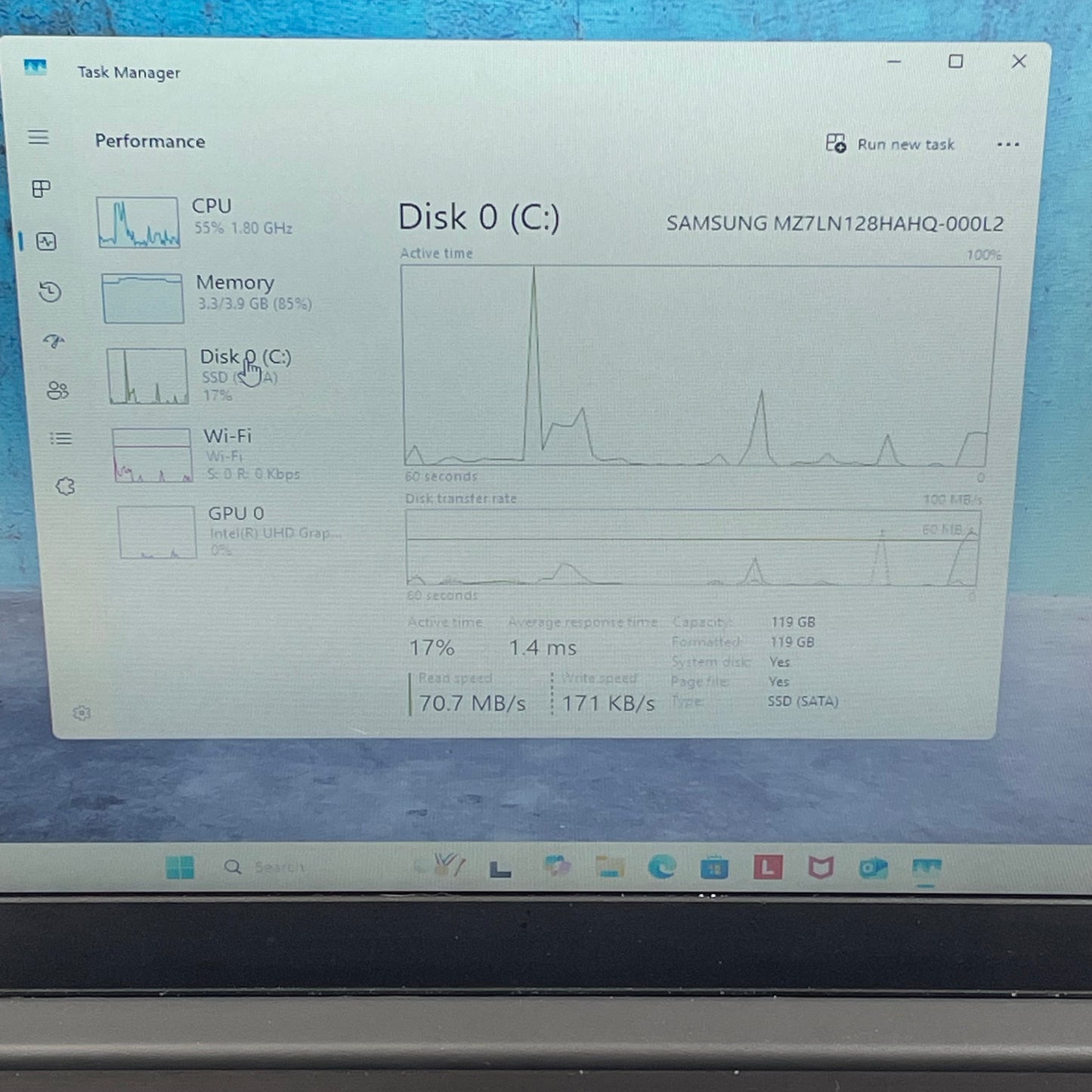 Lenovo IdeaPad S145-15IWL 15.6" Celeron 4205U 1.8GHz 4GB RAM 128GB SSD