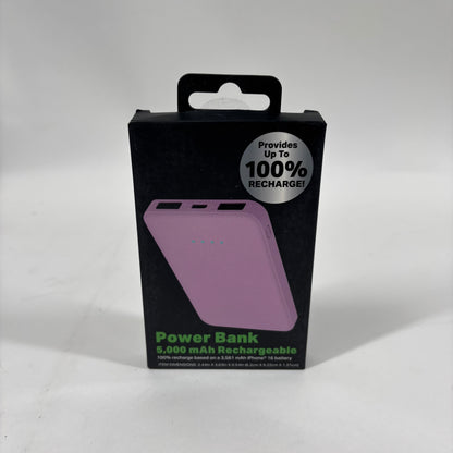 New Jem Accessories Power Bank 5000mah Rechargeable PBB8-2001-PNK 0625 M-288