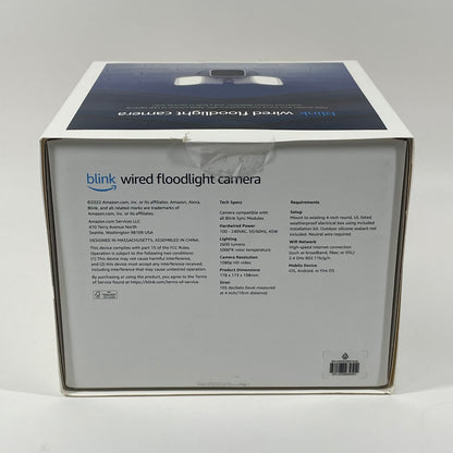New Blink Wired Floodlight Camera LED Smart Security Camera, 2600 Lumens