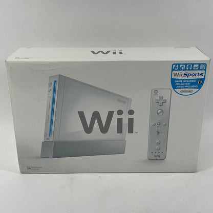 Nintendo Wii Console Gaming System RVL-001 White (includes Wii Sports)