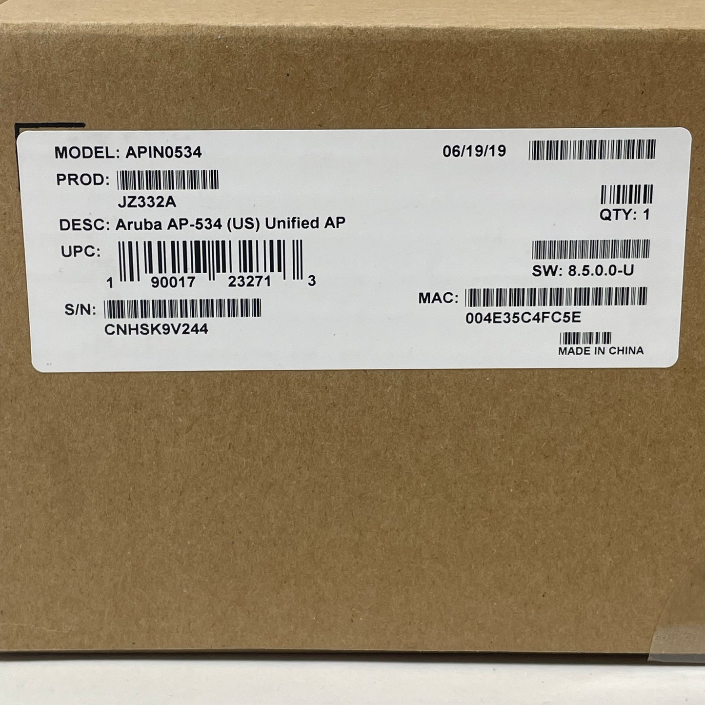 New HPE Aruba AP 534 2-Port Unified Access Point APIN0534