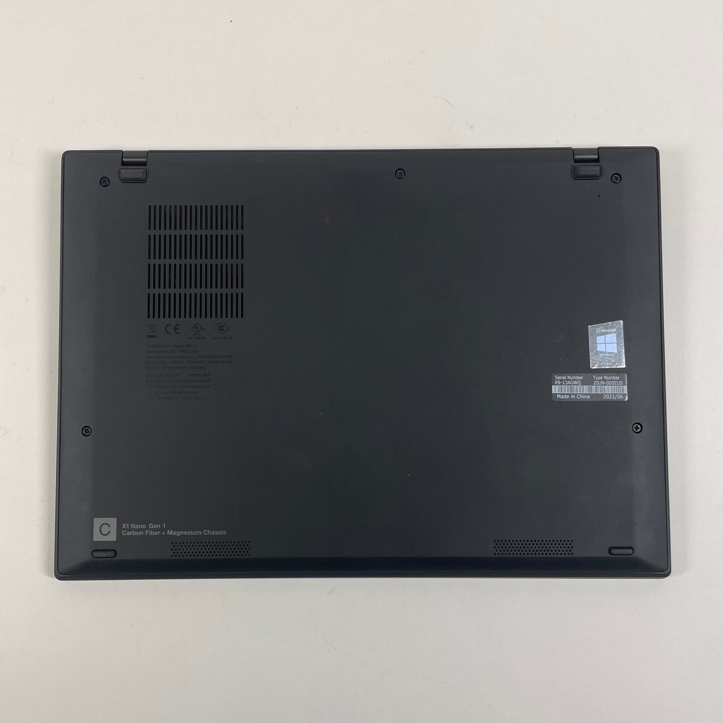 Lenovo ThinkPad X1 Nano Gen 1 13" I7-1160G7 2.1GHz 16GB RAM 512GB SSD