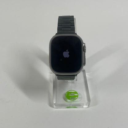 Apple Watch Ultra 3 49MM Natural Titanium Gray Stainless Steel Band MEWK4LW/A