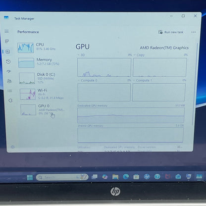 HP Laptop 15-FC0025DX 15.6" AMD Ryzen 5 7520 2.8GHz 8GB RAM 512GB SSD