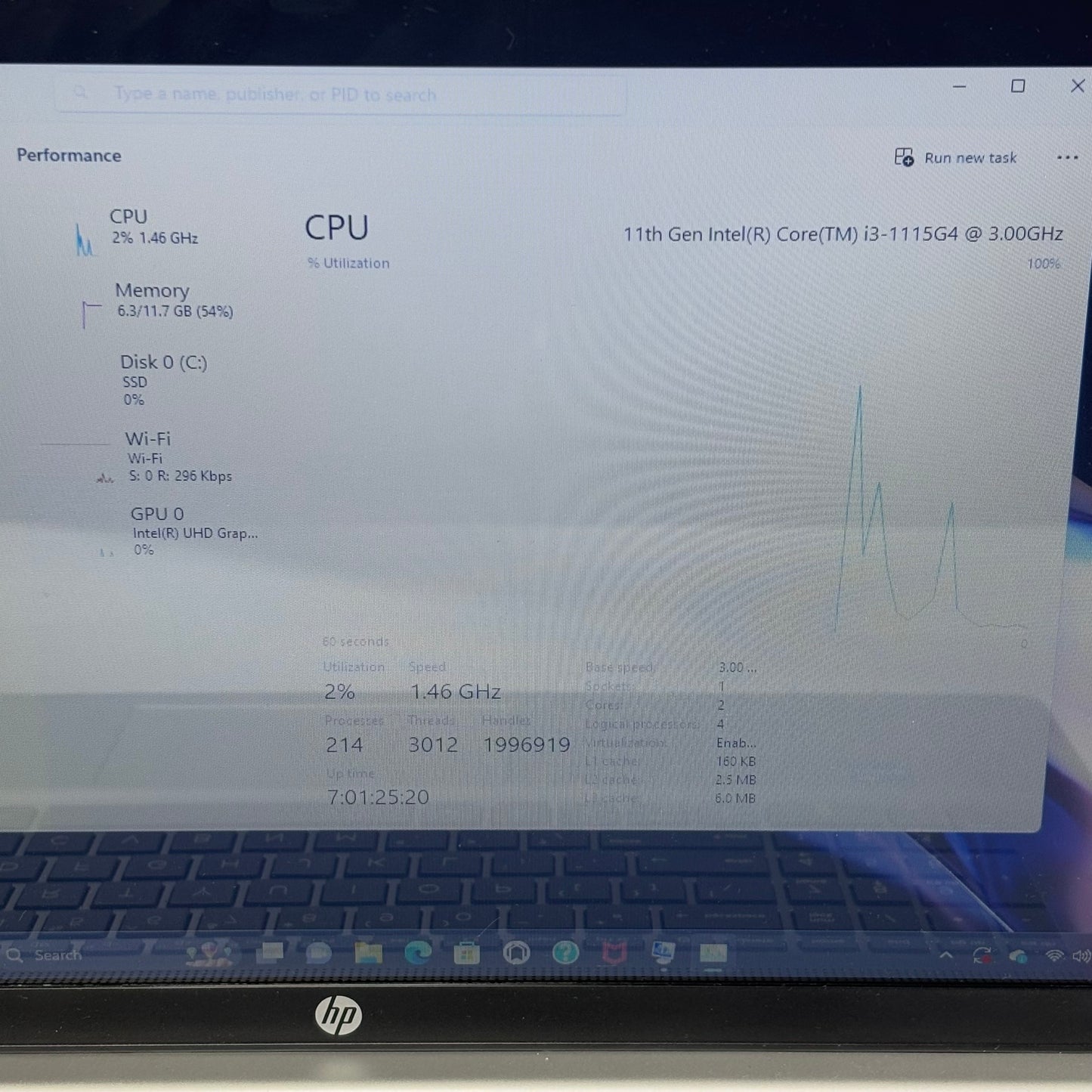 HP Laptop 17-CN0157NR 17.3" i3-1115G4 3.0GHz 12GB RAM 500GB SSD Intel UHD
