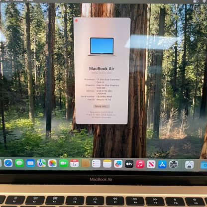 Broken 2020 Apple MacBook Air 13.3" i3 1.1GHz 8GB RAM 256GB SSD A2179 Service