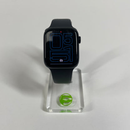 Unlocked Apple Watch SE 2nd Gen 44MM Mid. Aluminum Black Sport Band MNU03LL/A