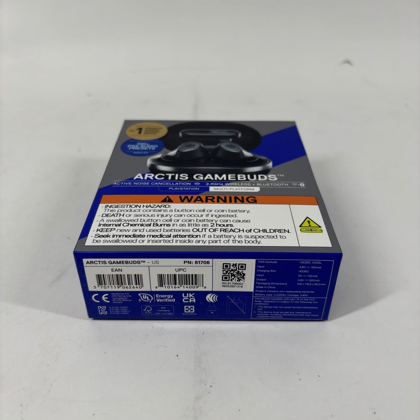 New Steelseries Arctis Gamebuds Wireless Active Noise Canceling Earbuds Black