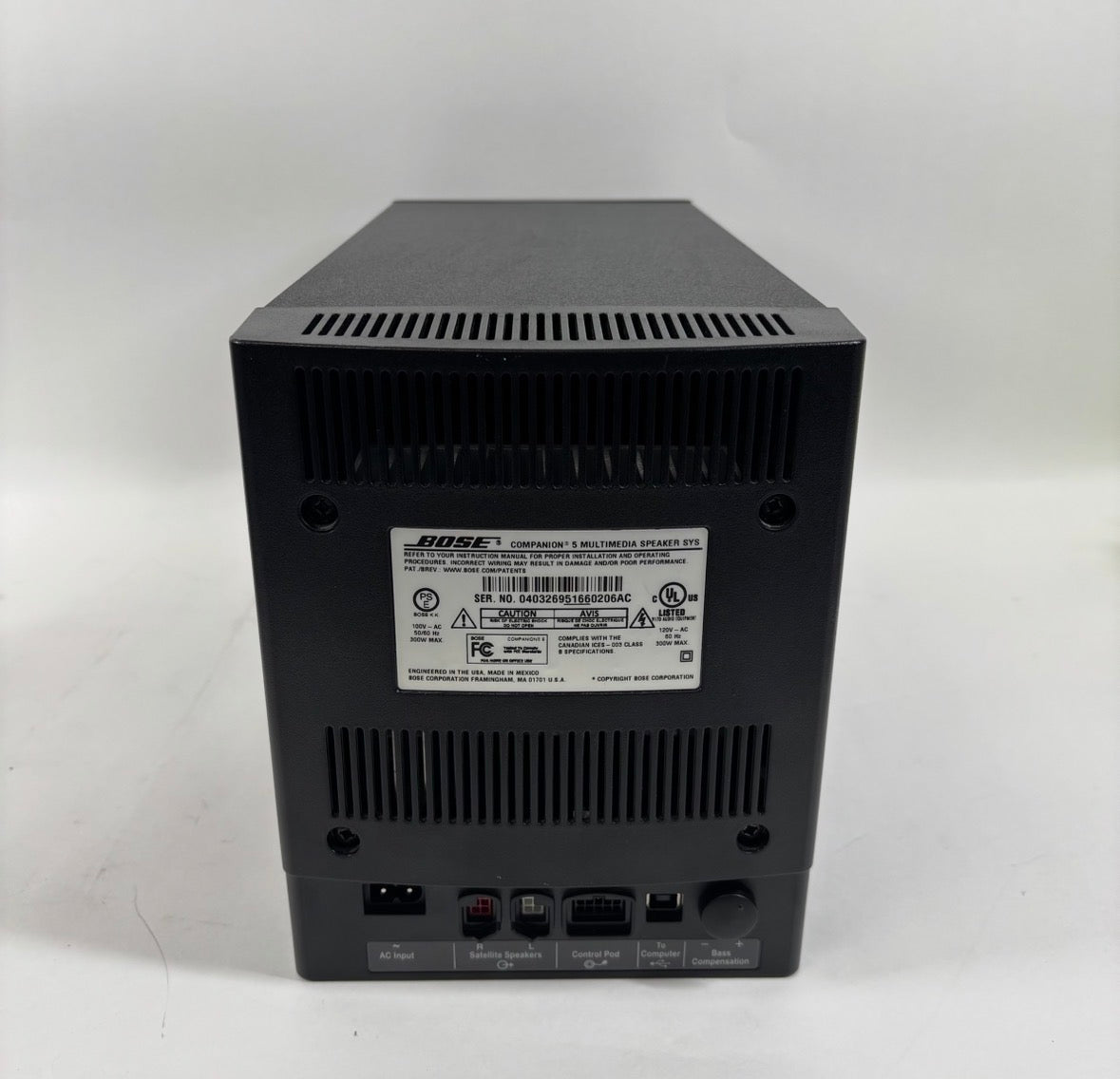 Bose Companion 5 Multimedia Speaker System Graphite sys