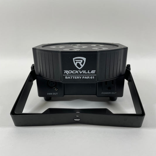 Rockville Battery Par 61 (8 Lights) DJ Lights BATTERY PAR 61