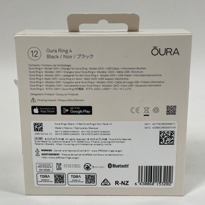 New Oura  Gen Ring 4 Size 12 Smart Ring  JZ90-54144-12